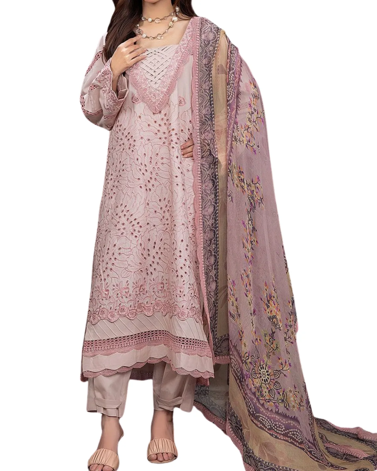 Blush Pink Summer Indian Style Kurta - Edition 17