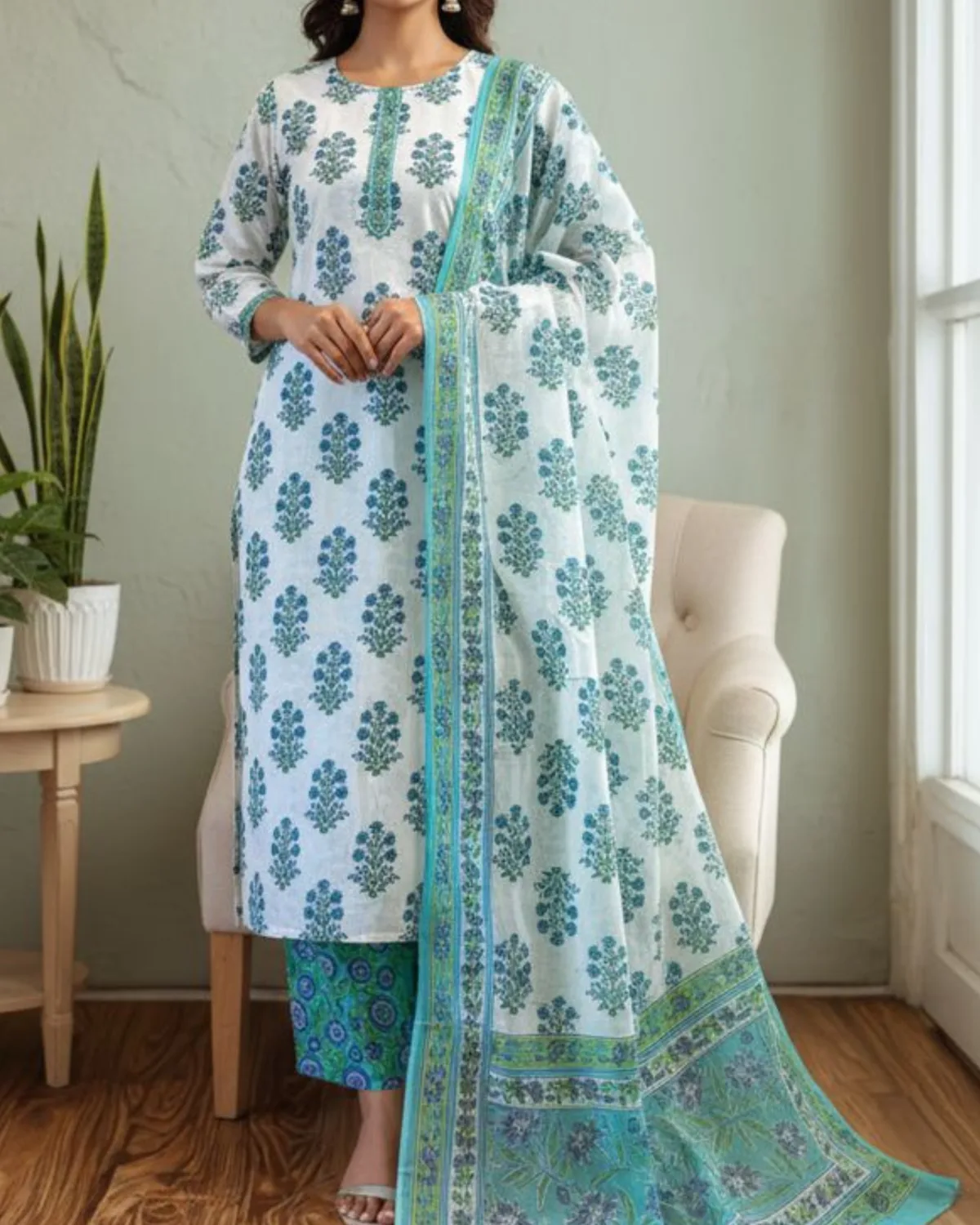 Sapphire RTW 2-Piece Contemporary Kurti & Trouser - Edition 21