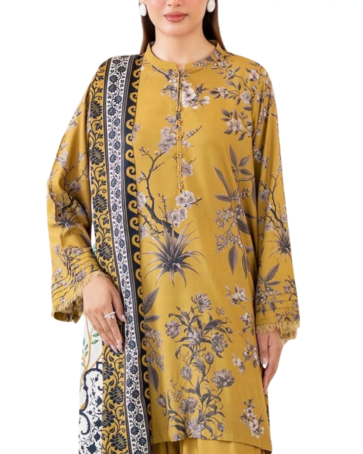 Opulent Velvet Collar Reception 3-Piece Ensemble - Edition 30