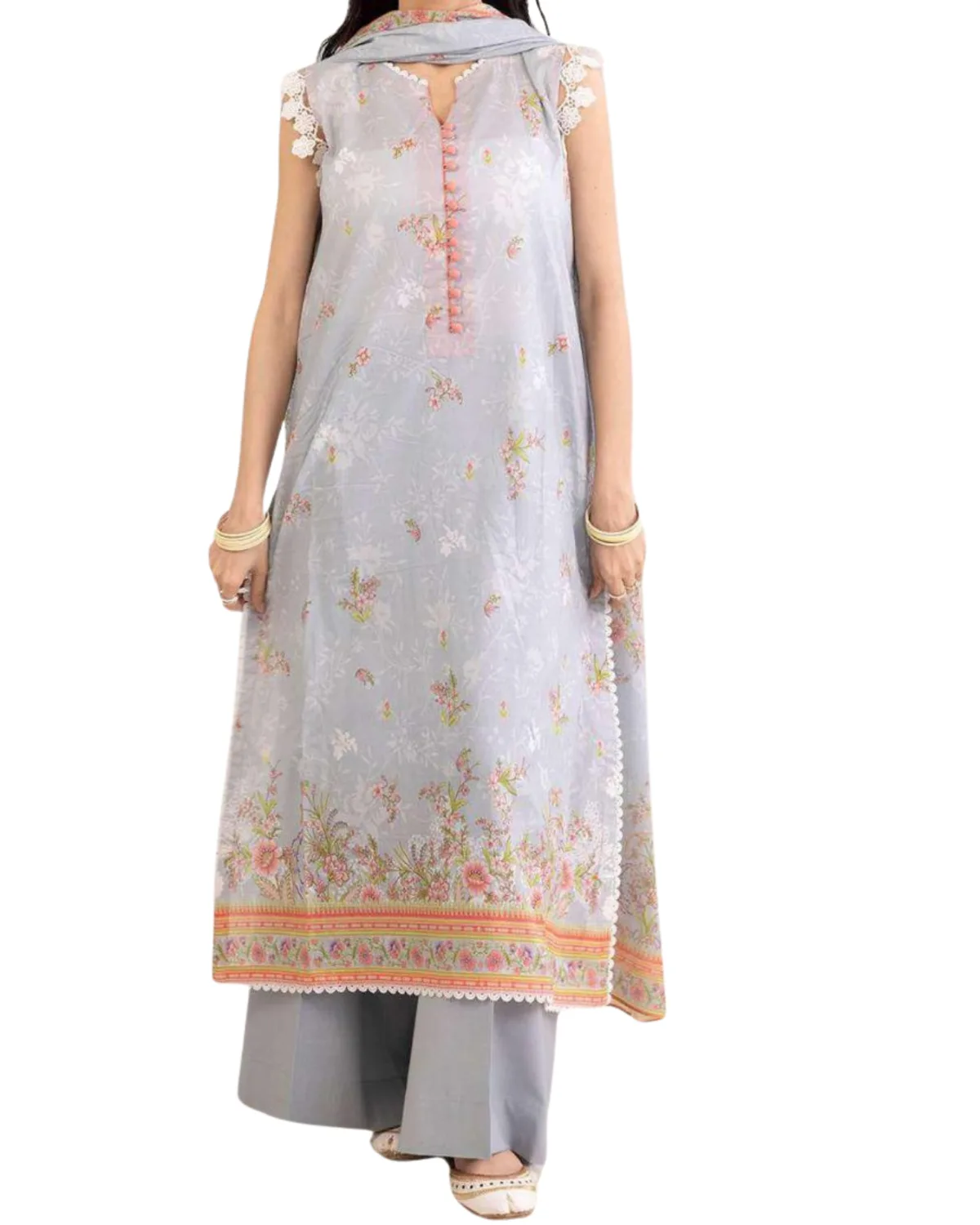 Royal Heritage Handloom Cotton 3-Piece Kameez - Edition 32